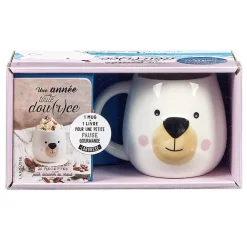 Coffret Une année toute douce avec un livre de recette et un mug