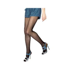 Collant femme effet résille noir S/M/L