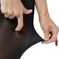 Collants noir indéchirable semi opaques Taille unique