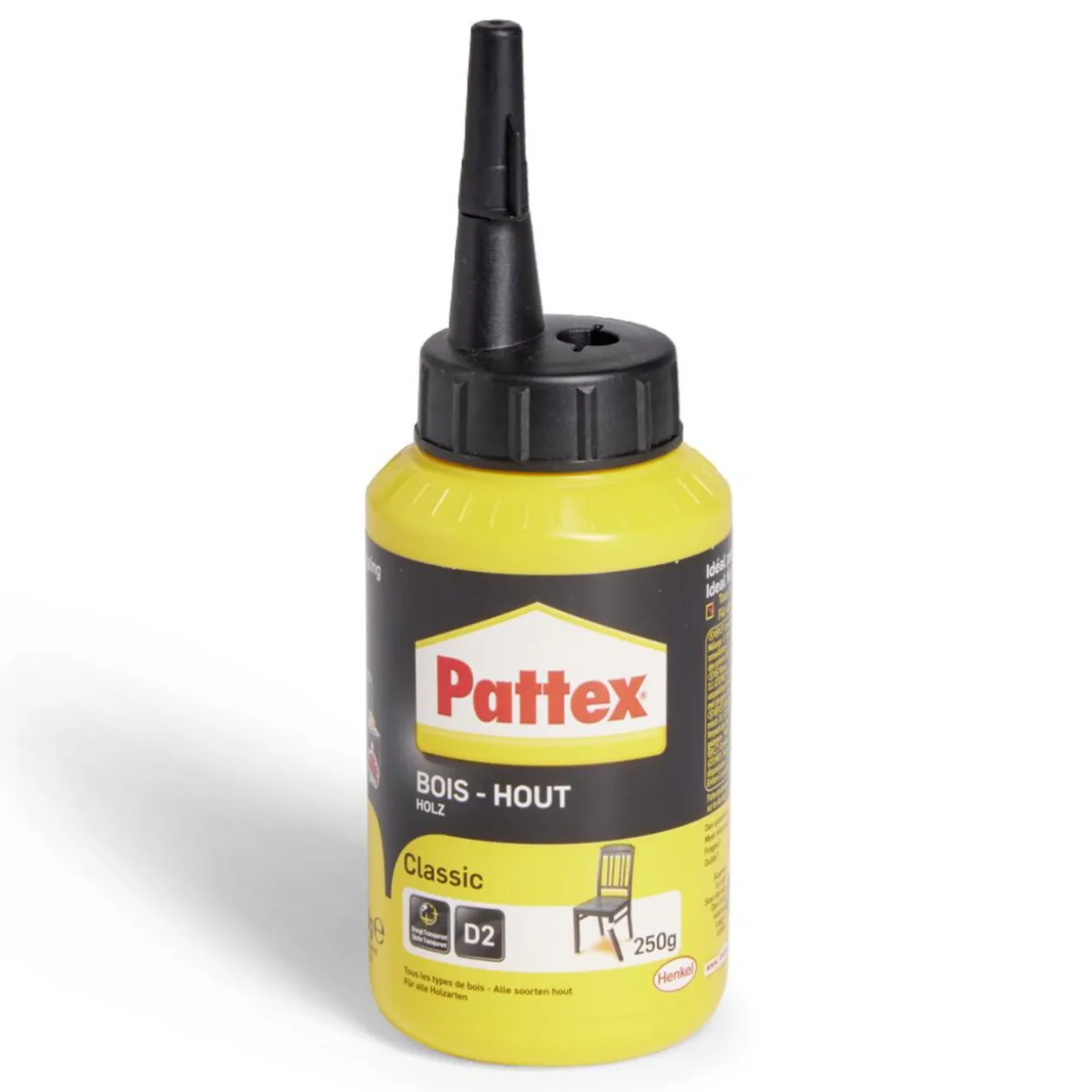 Colle à bois Pattex Classic format biberon - 250g