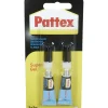 Colle glue super gel Pattex 2 g x 2