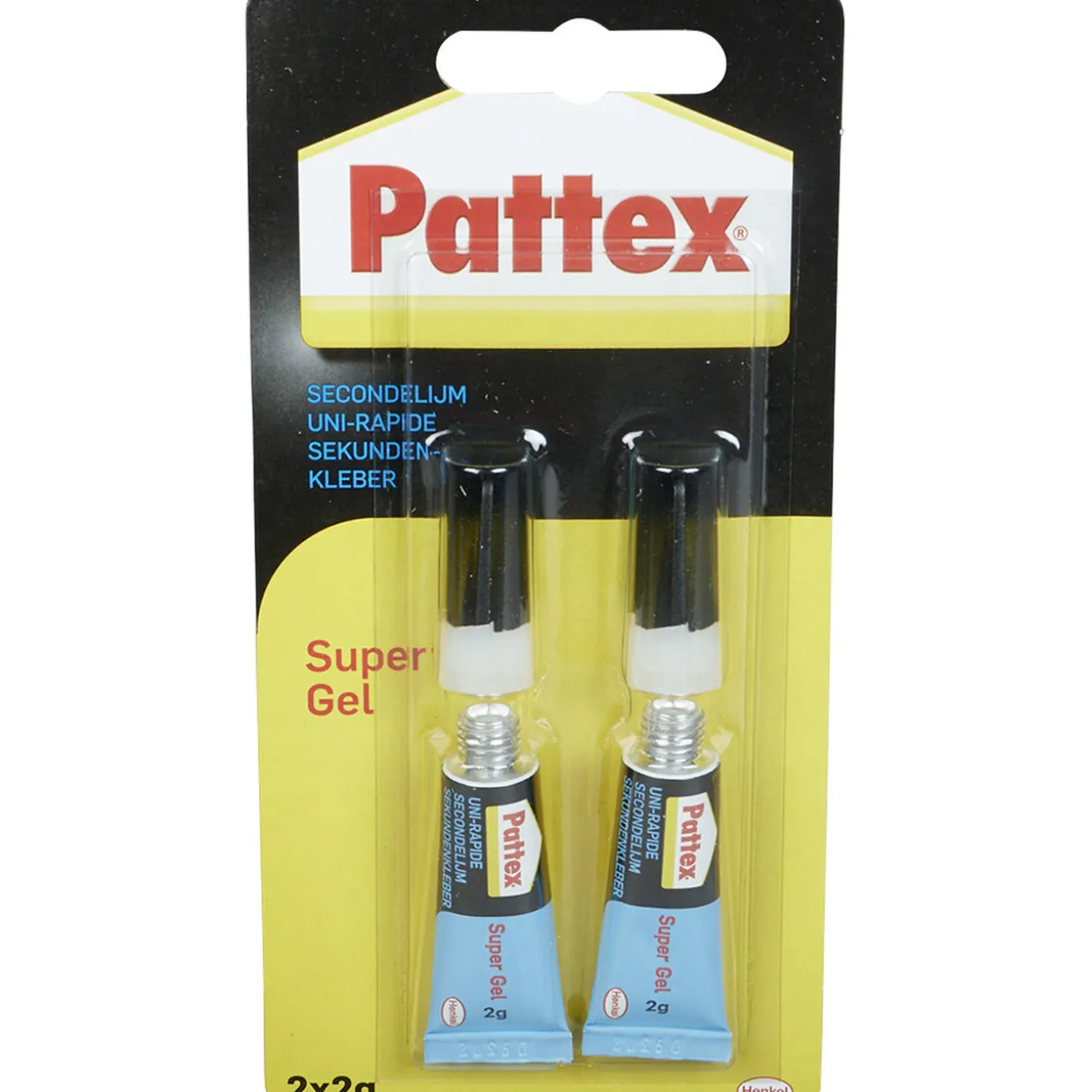 Colle glue super gel Pattex 2 g x 2