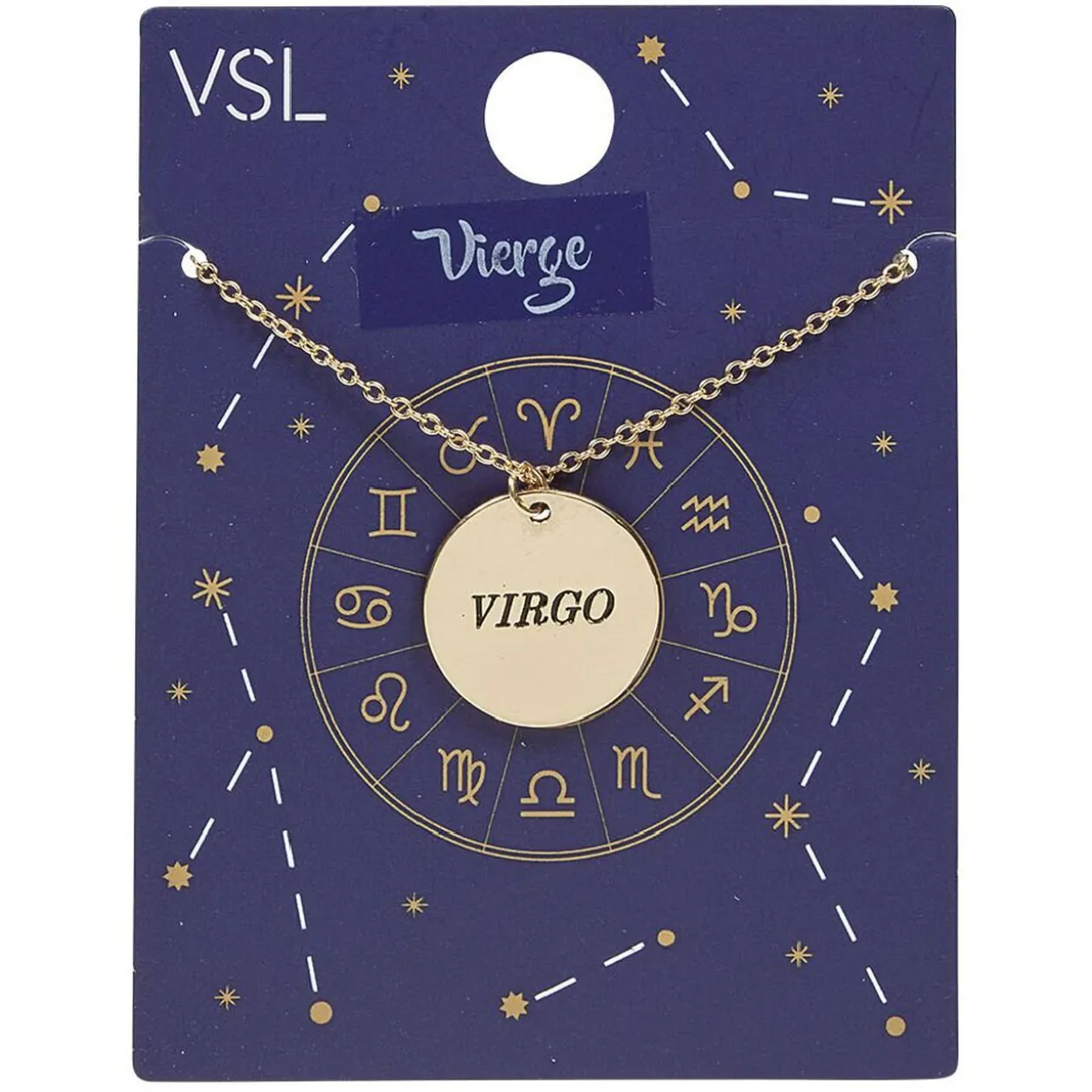 Collier astrologique signe Vierge