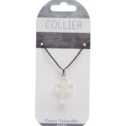 Collier avec pendentif en pierre naturelle