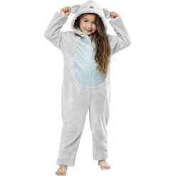Combinaison pyjama Koala gris et bleu pailleté 10/12ans