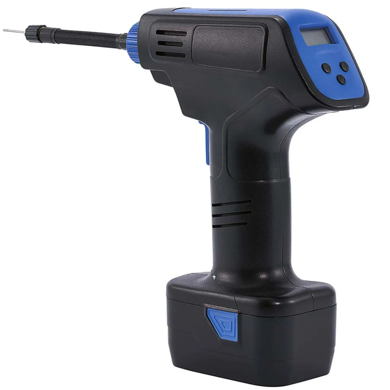 Compresseur à air voyant LED bleu et noir