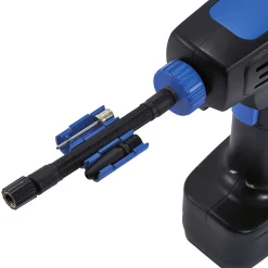 Compresseur à air voyant LED bleu et noir