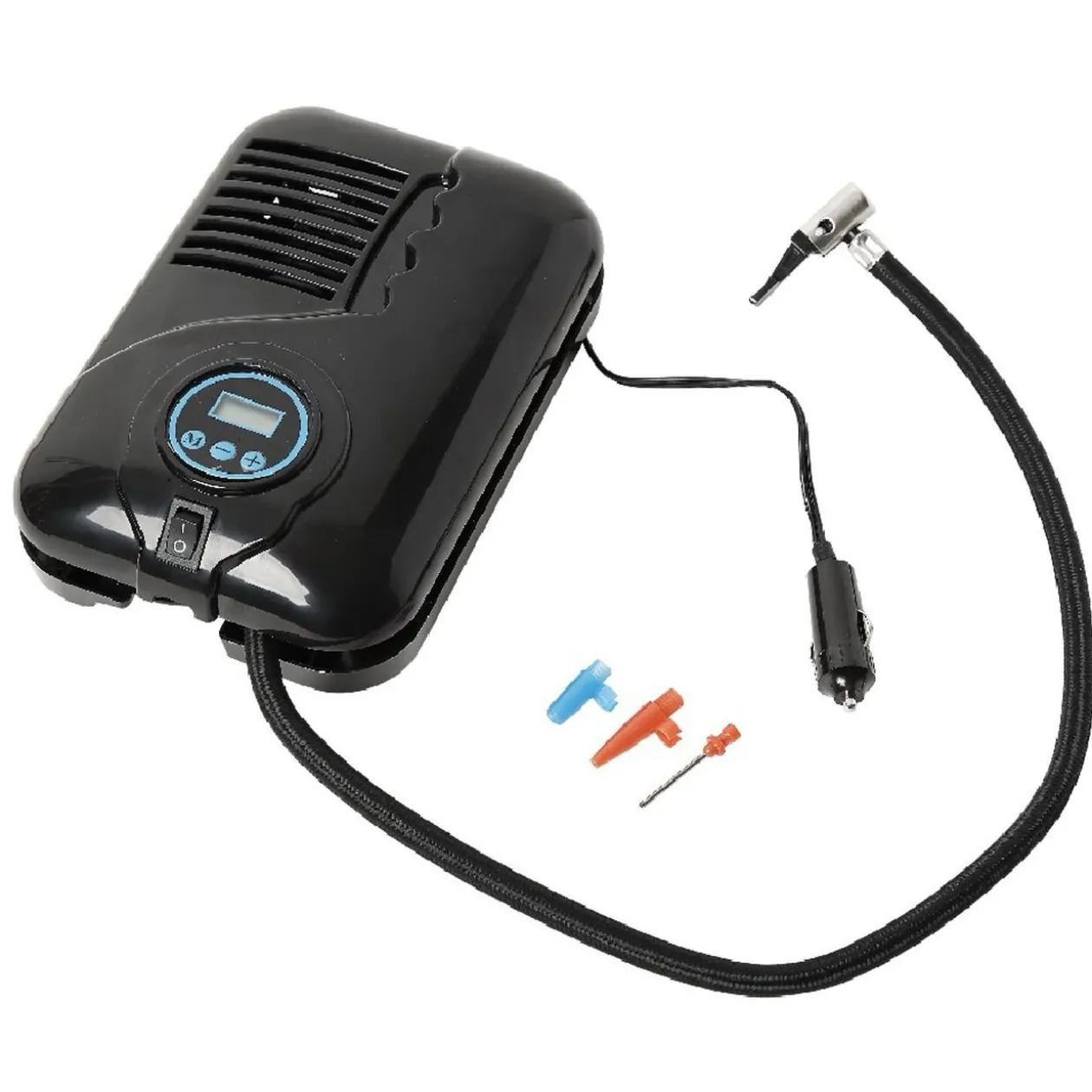 Compresseur digital automatique noir avec manomètre