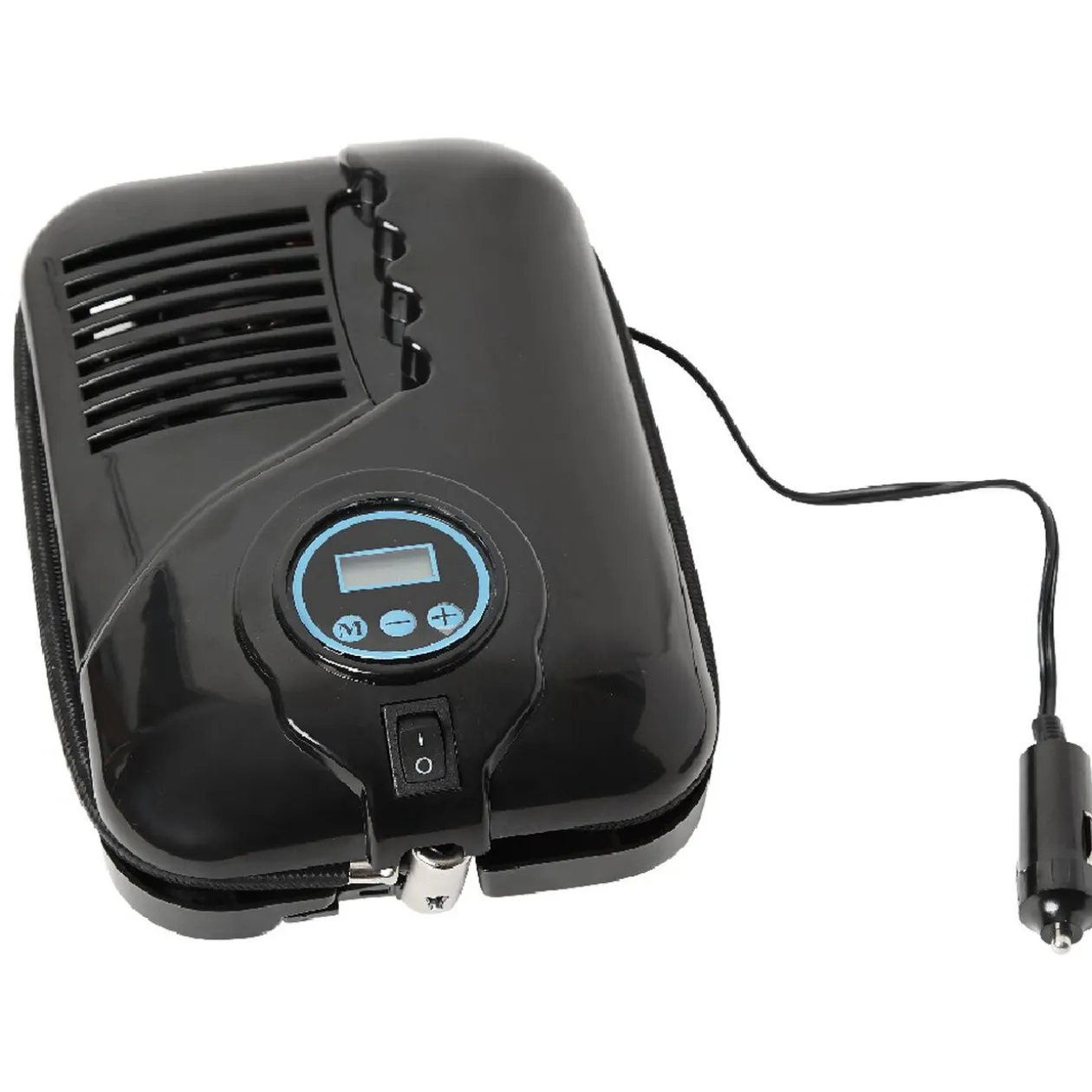 Compresseur digital automatique noir avec manomètre