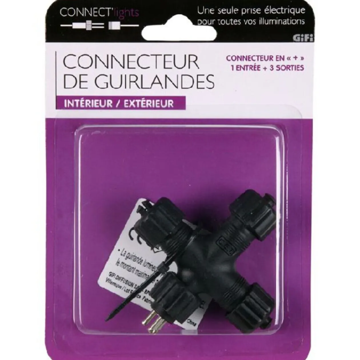 Connecteur de guirlande en croix Connect Lights