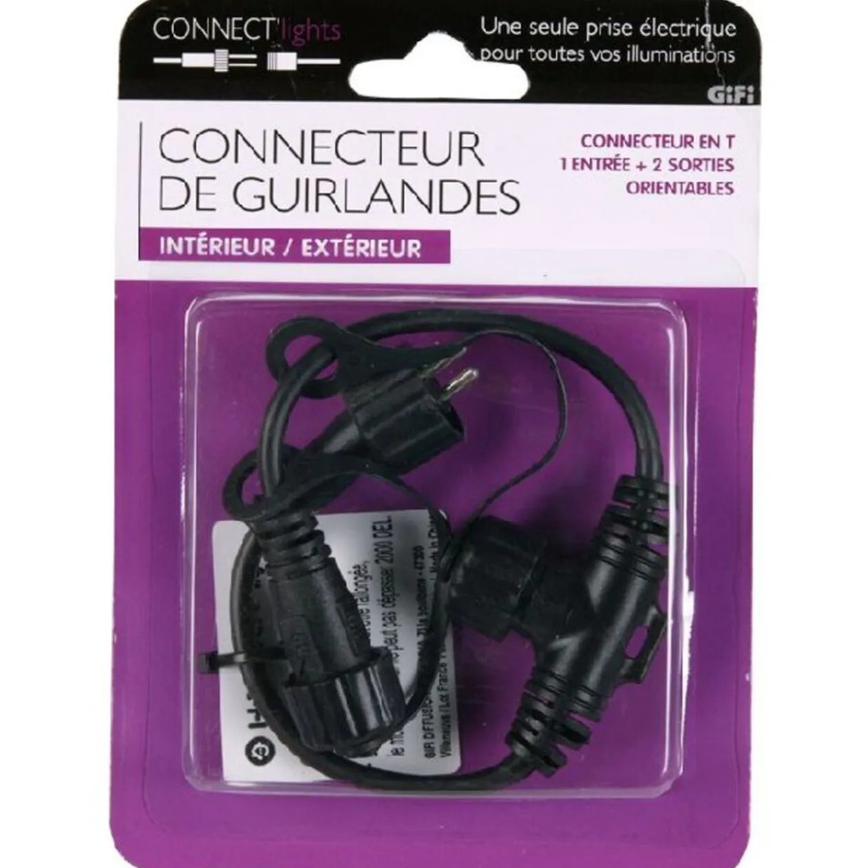 Connecteur de guirlande en T Connect Lights