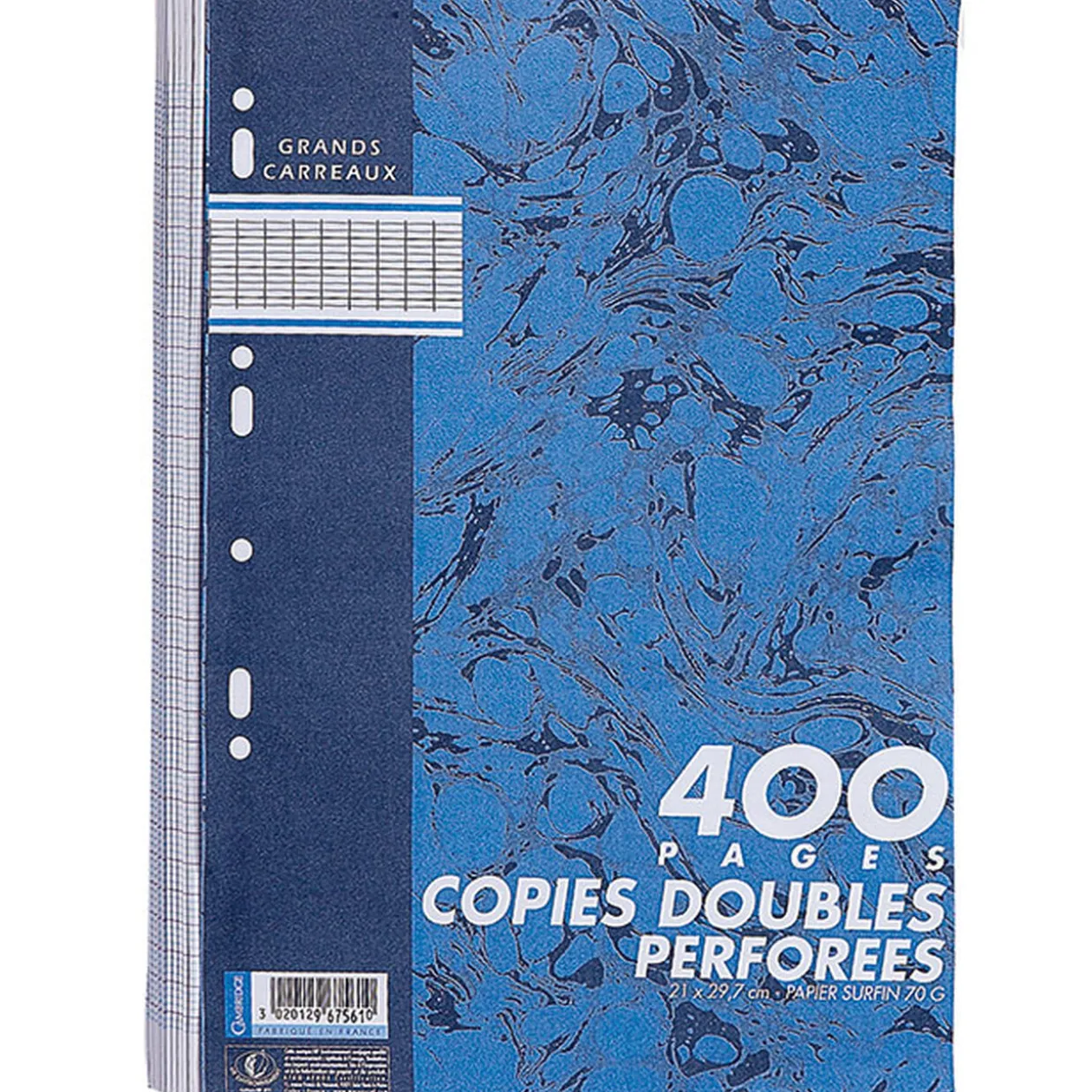 Copie double A4 grands carreaux x400