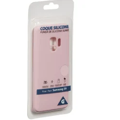 Coque en silicone Samsung S9 rose