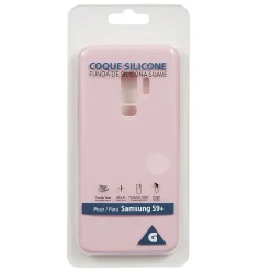 Coque en silicone Samsung S9+ rose