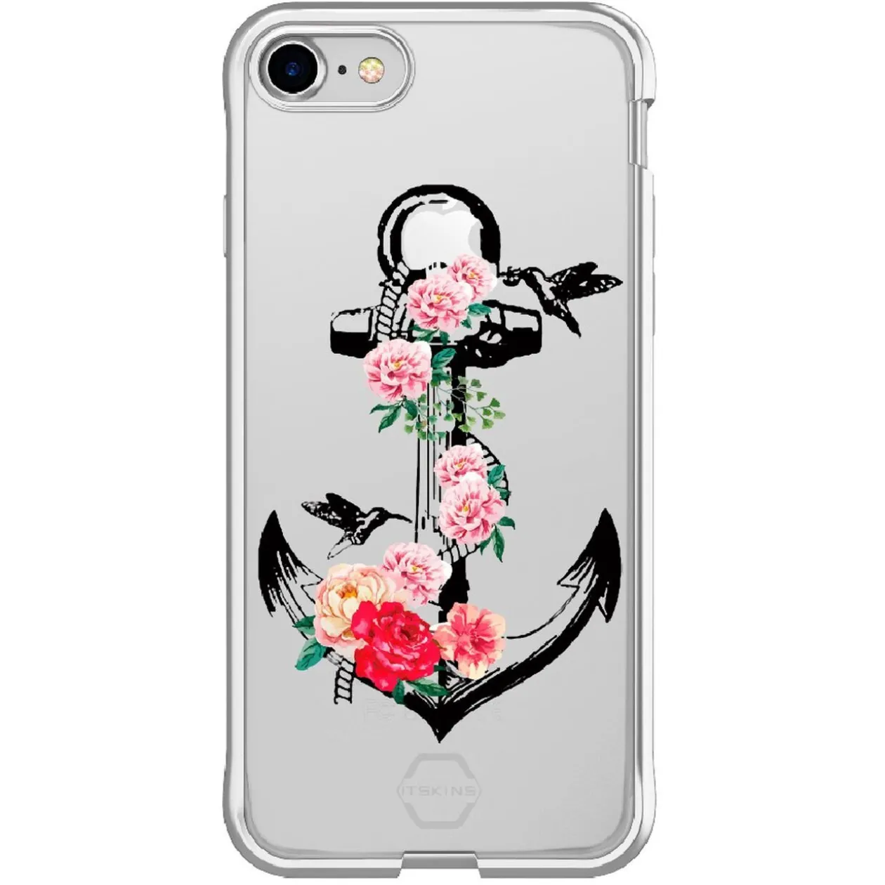 Coque pour IPhone X motif fleur plastique