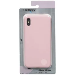 Coque Soft touch rose silicone pour Iphone XS Max