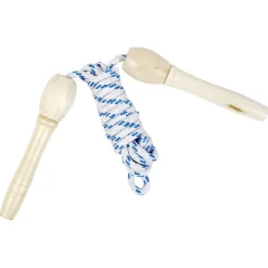 Corde à sauter avec poignées en bois