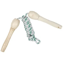 Corde à sauter poignée bois 2m