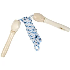Corde à sauter poignée bois 2m
