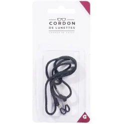 Cordon noir pour lunettes L64,5cm