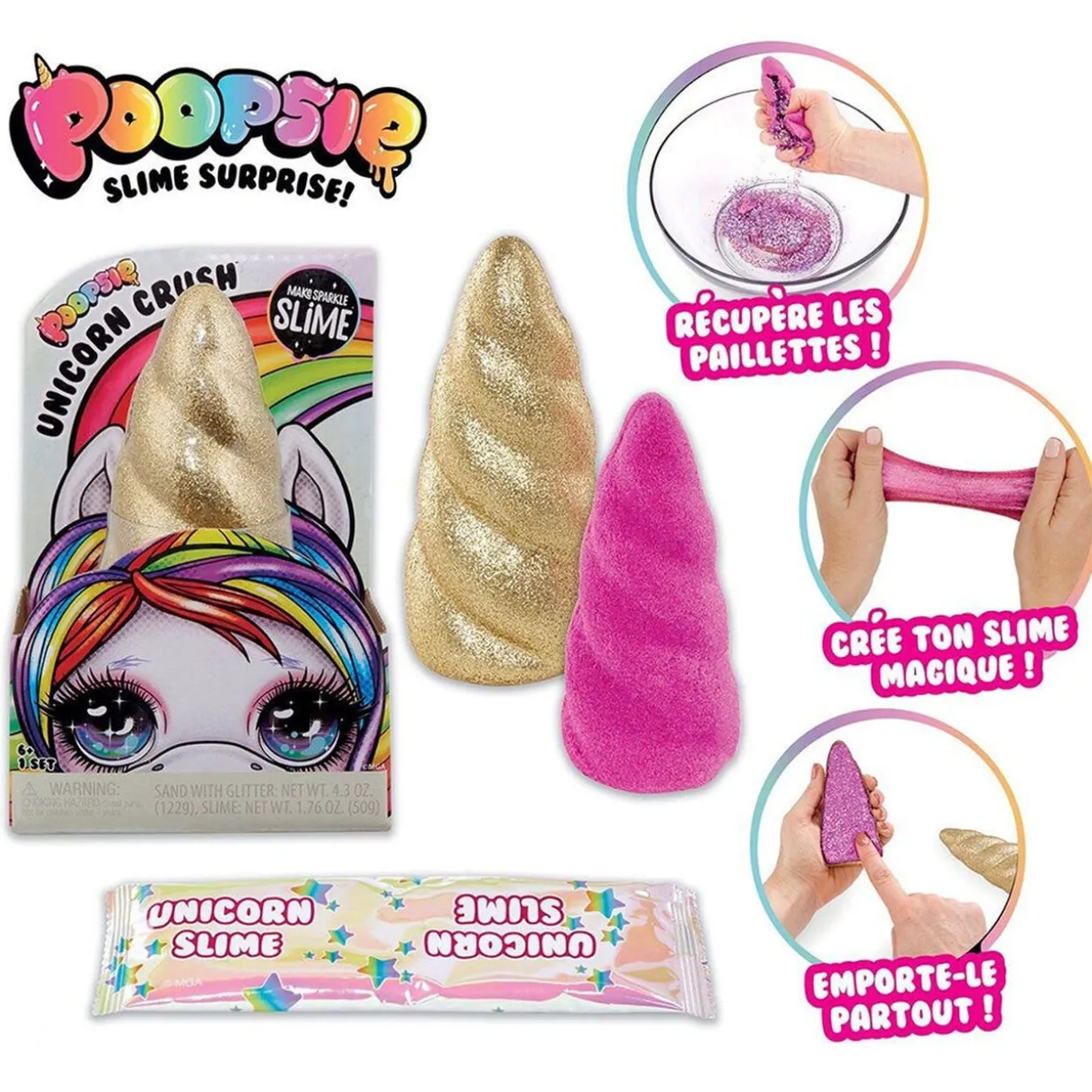 Corne licorne poopsie multicouleur