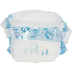 Couche poupon x5 en plastique blanc