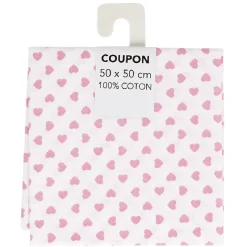 Coupon tissu 100% coton 50x50cm