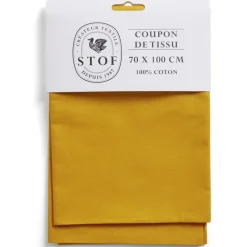 Coupon tissu coton 70x100cm orange