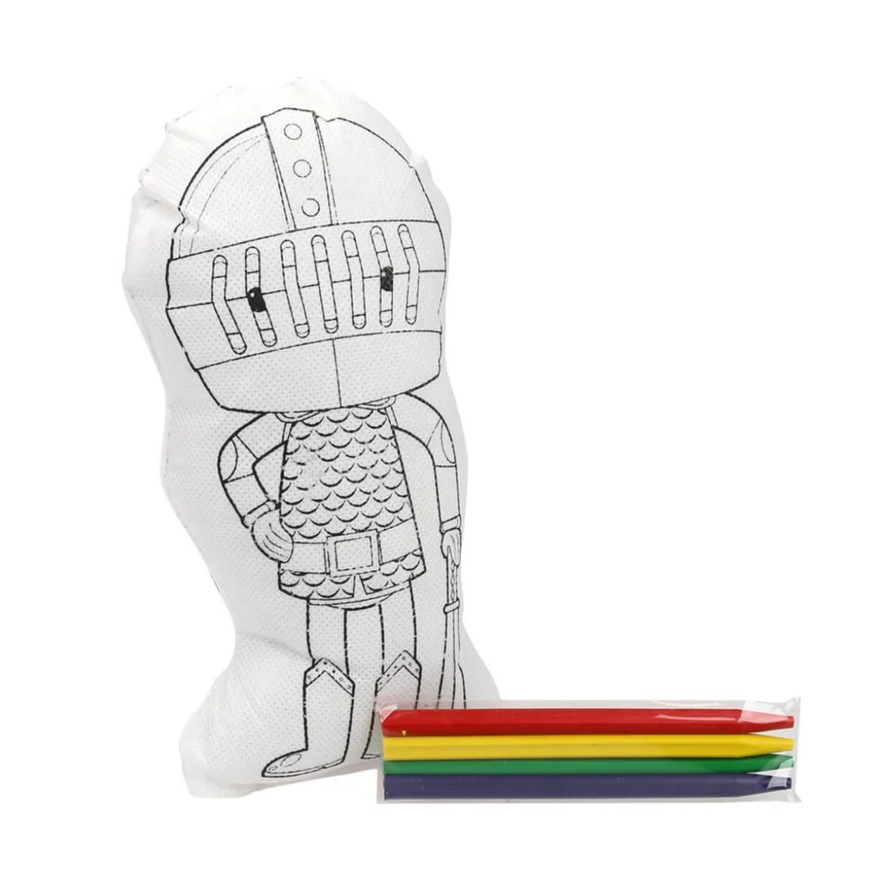 Coussin à colorier et ses 4 crayons