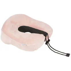 Coussin de voyage à mémoire de forme rose bleu ou noir