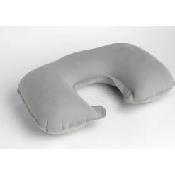 Coussin de voyage gonflable pvc uni gris