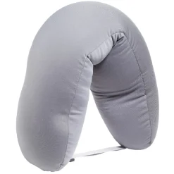 Coussin de voyage polyester uni gris ou noir