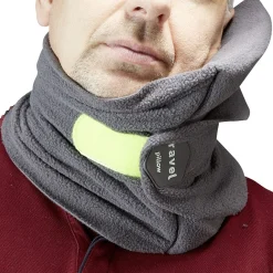 Coussin de voyage tour de cou polyester gris