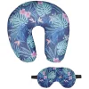 Coussin et masque de voyage Tropical