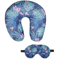 Coussin et masque de voyage Tropical