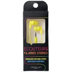 Écouteur filaire intra auriculaire L. 120 cm