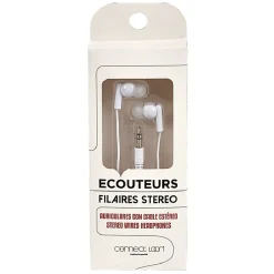 Écouteur filaire intra auriculaire L. 120 cm