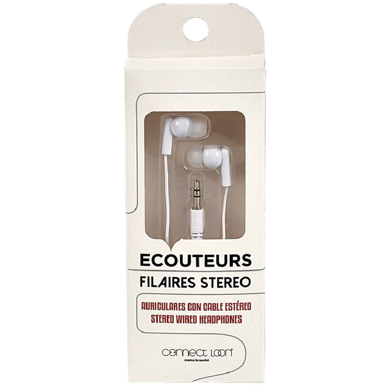 Écouteur filaire intra auriculaire L. 120 cm