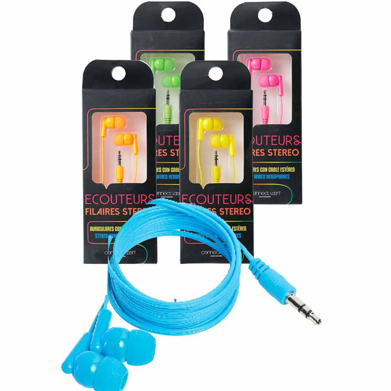 Écouteur filaire intra auriculaire L. 120 cm