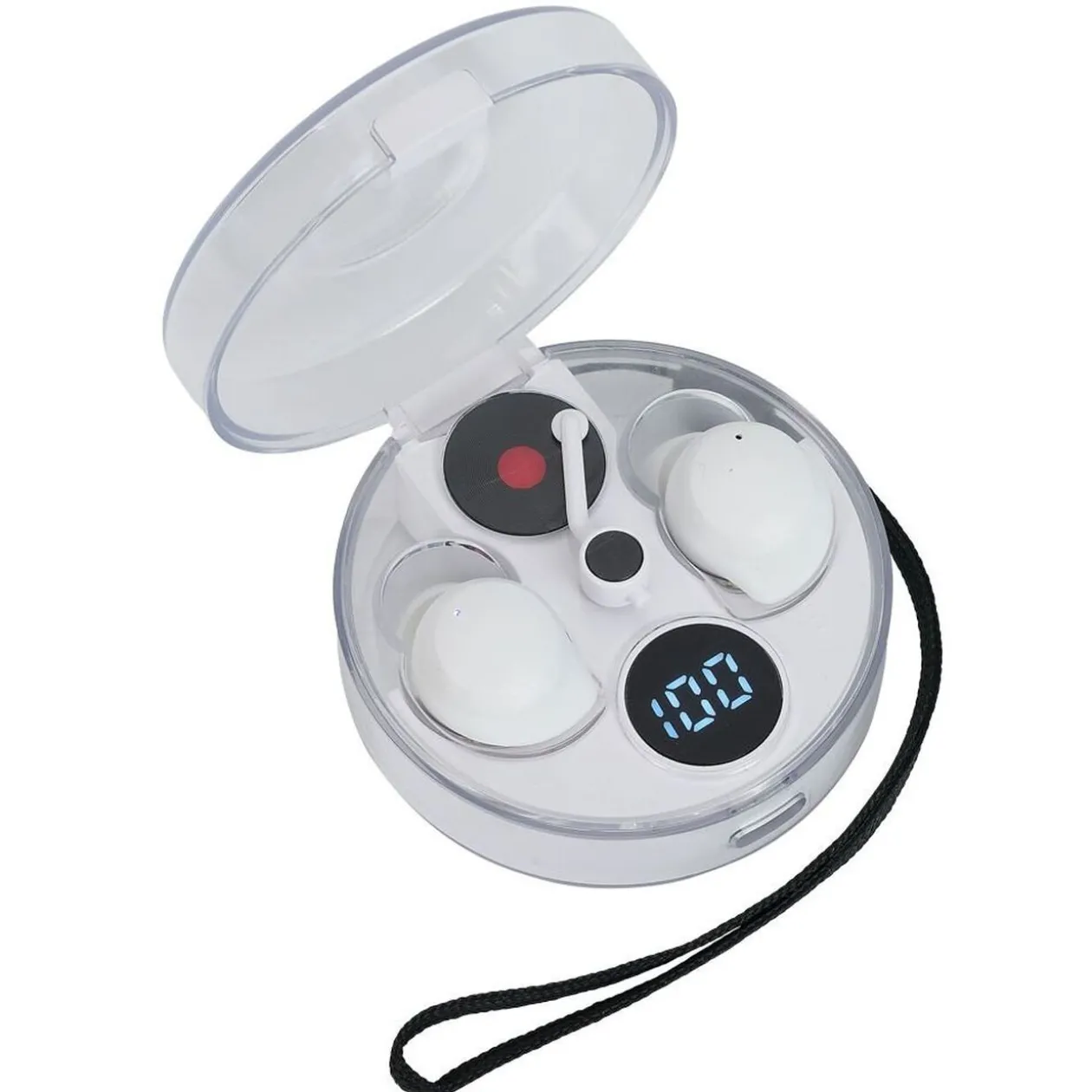 Écouteurs bluetooth ABS et plastique Ø6,6cm - 2 coloris