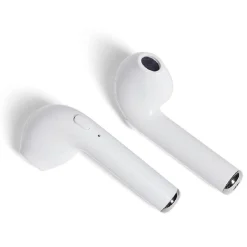 Écouteurs Bluetooth avec étui de charge blanc