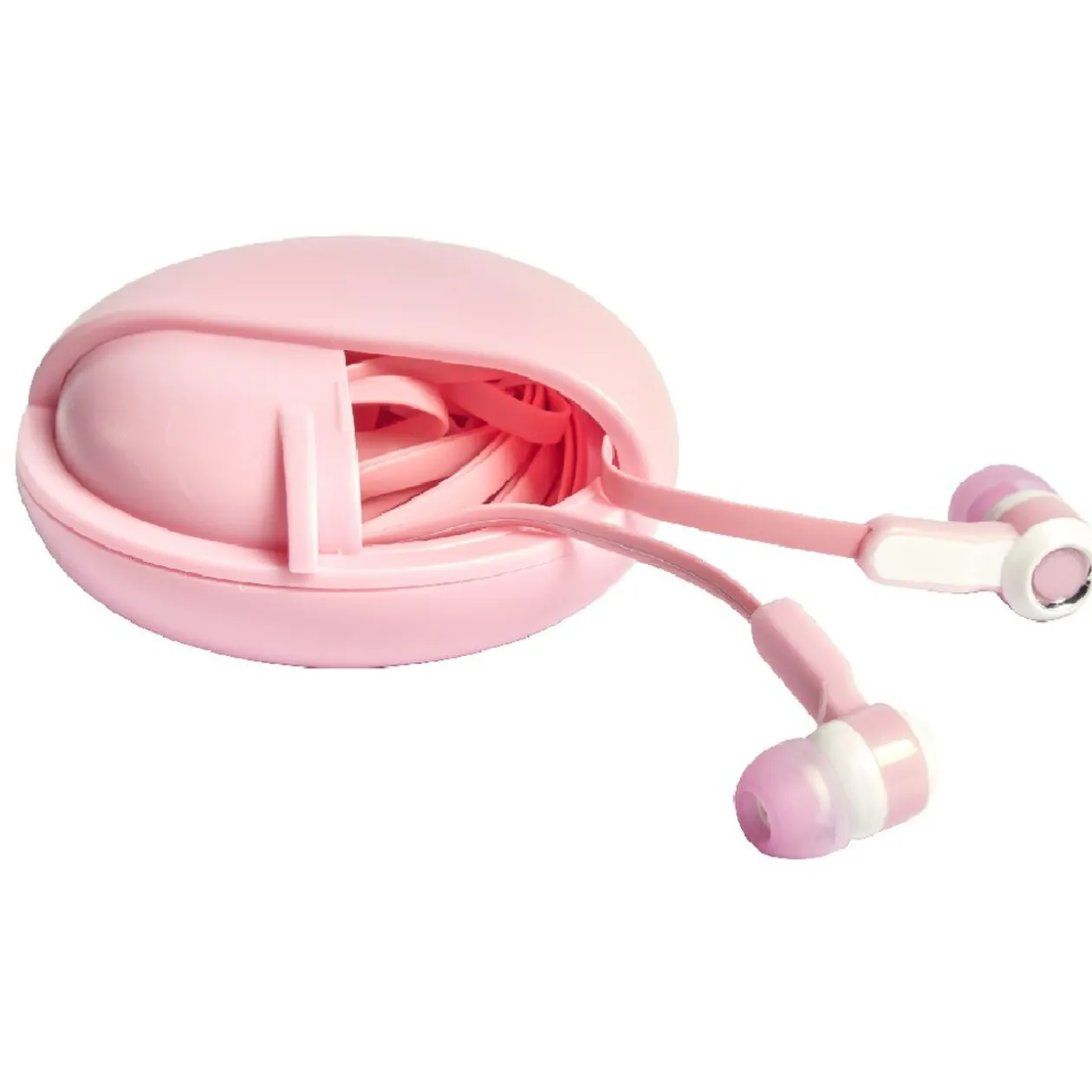 Écouteurs filaire Homday X-Pert avec boîte de rangement rose