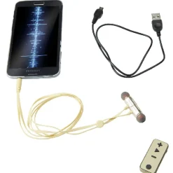 Écouteurs intra-auriculaires Bluetooth aimantés Homday doré