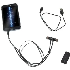 Écouteurs intra-auriculaires Bluetooth aimantés Homday noir