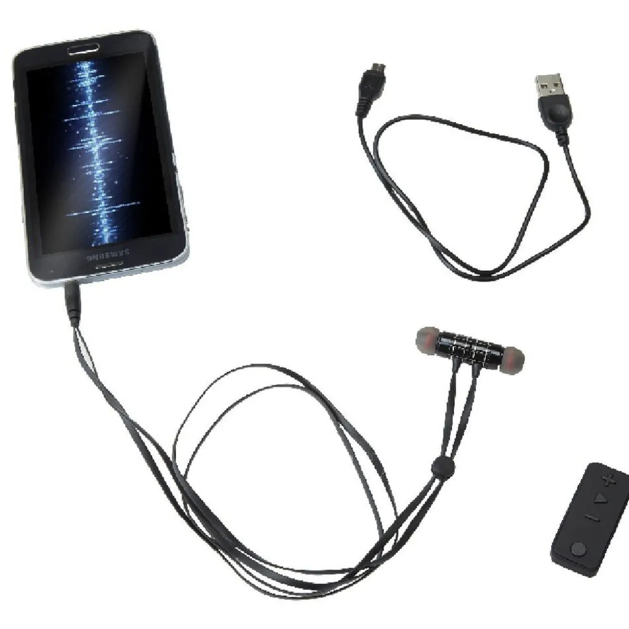 Écouteurs intra-auriculaires Bluetooth aimantés Homday noir