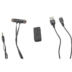 Écouteurs intra-auriculaires Bluetooth aimantés Homday noir