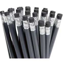 Crayon à papier en bois dans baril plastique x50