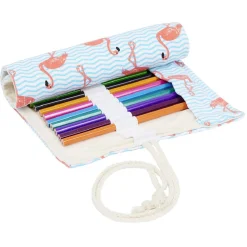 Crayon de couleur avec étui en coton x24