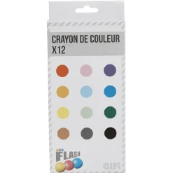 Crayon de couleur bois x12