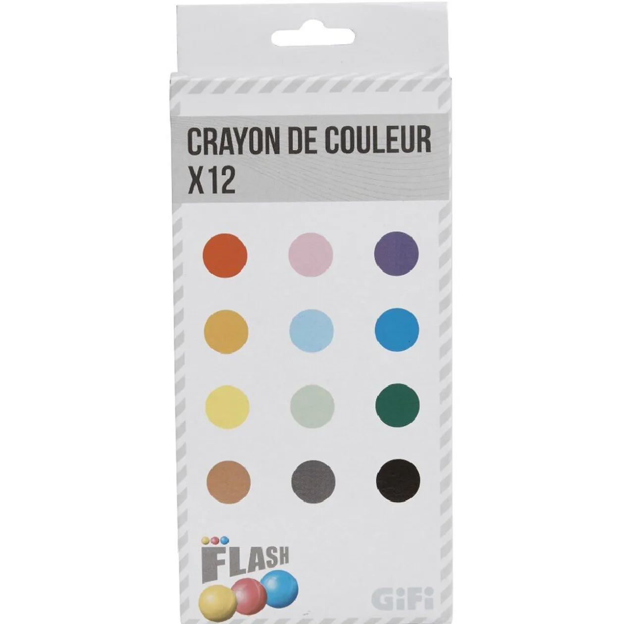 Crayon de couleur bois x12
